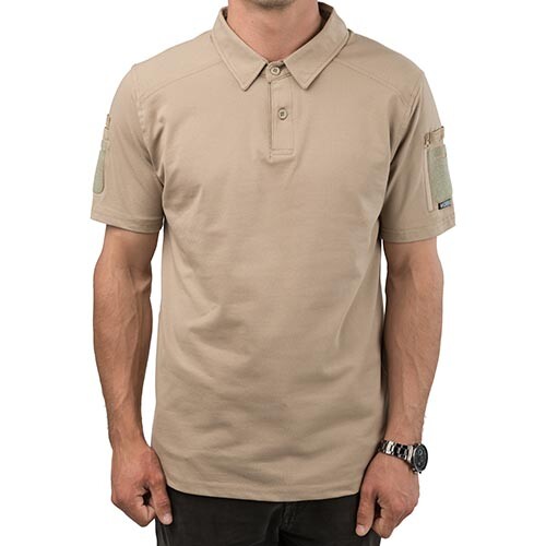 Футболка поло Combat, колір койот, розмір 2XL.