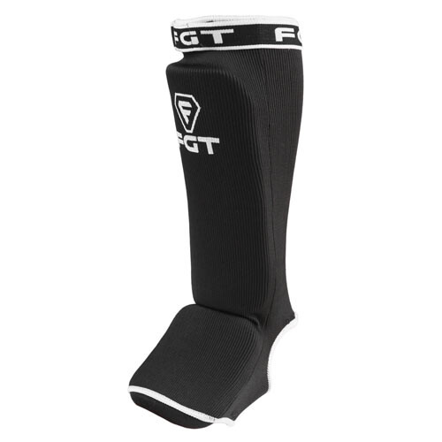 Захист ноги FGT, поліестер, еластан, чорний, липучка, розмір S, M, L, XL.