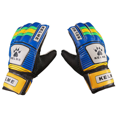 Воротарські рукавички Latex Foam Kelme, помаранчевий/синій, розміри 6, 7, 8.