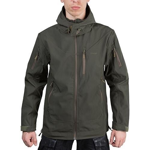 Тактична куртка Combat, Softshell, олива, розмір ХL.