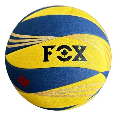 М'яч волейбольний FOX V999, жовто-синій. Знижка на ящик!