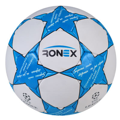 М'яч футбольний Grippy Ronex FN2, блакитний. Знижка від 50 шт.