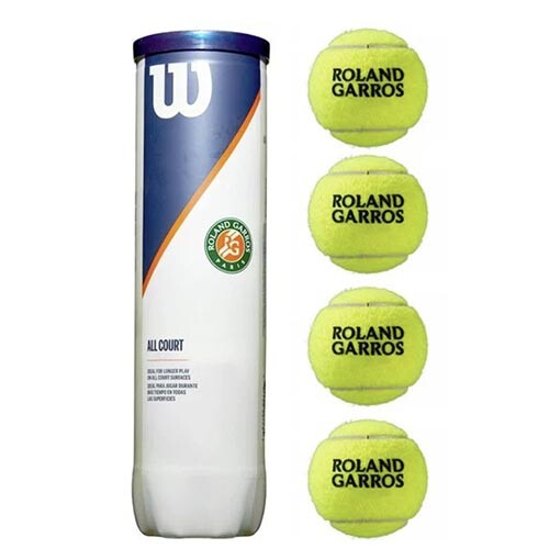 М'яч тенісний Wilson ROLAND GARROS ALL CT 4 BALL, 4шт.