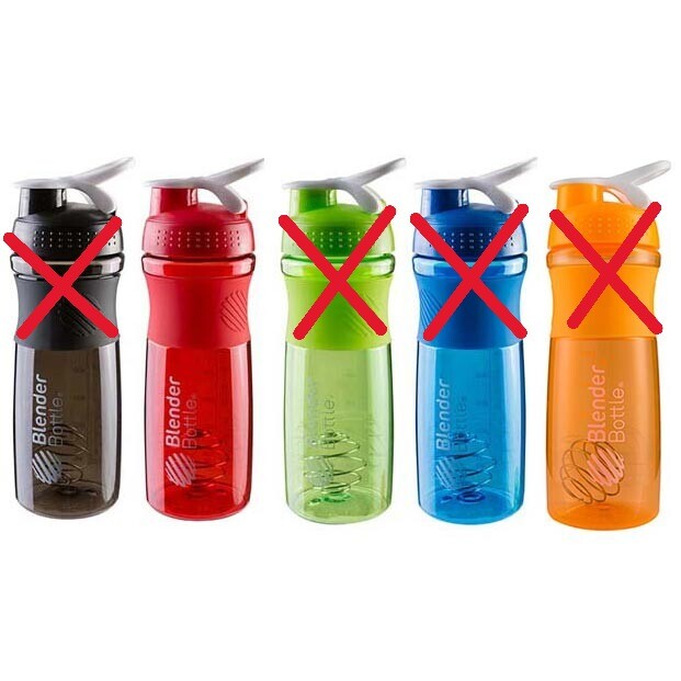 Пляшка для води BlenderBottle 760мл, шейкер, червона.