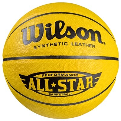 М'яч баскетбольний №7 PU, WTN AllStar, лимонний.
