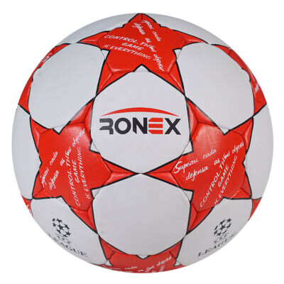 М'яч футбольний Grippy Ronex FN2, червоний. Знижка від 50 шт.