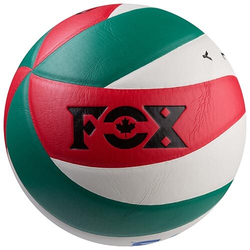 М'яч волейбольний FOX біло/червоно/зелений. Знижка на ящик.