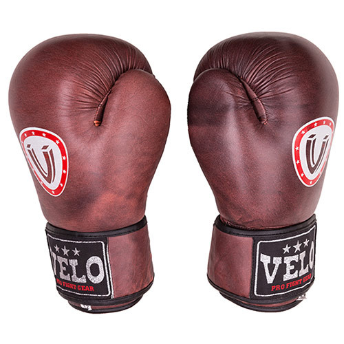 Боксерські рукавички Velo antique, шкіра, 10oz.