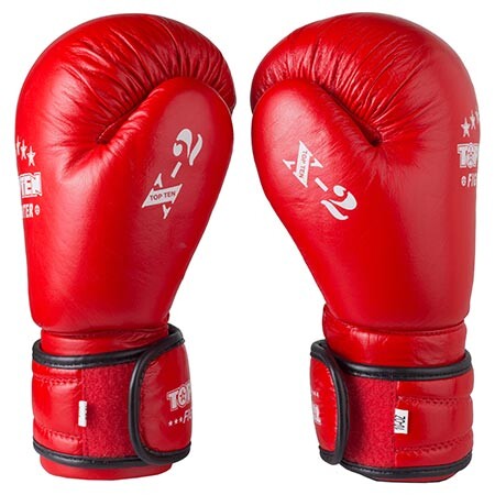 Боксерські рукавички TopTen X-2 шкіра,10oz,12oz,червоний.