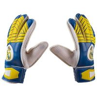Воротарські рукавички Latex Foam REALMADRID, жовто/синій, розміри 5, 6, 7, 8, 9.