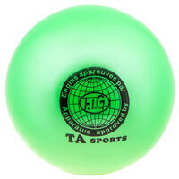 М'яч гімнастичний TA SPORT, 400 г, 19 см, гліттер, салатовий.