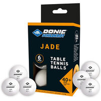 Шарики для настольного тенниса Donic Jade ball 40+, 6 шт, белый.