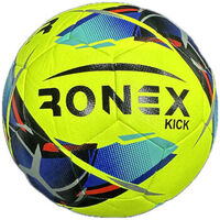 М'яч футбольний №4 гібридний Ronex Kick, жовтий. Знижка на ящик.