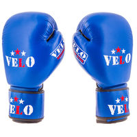 Боксерські рукавички Velo AIBA, шкіра, 12oz, синій