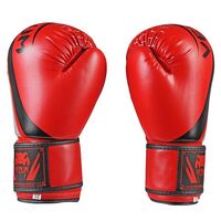 Боксерські рукавички Venum, DX-55, 12oz, червоний-срібло.