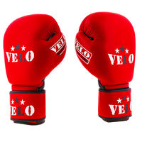 Боксерські рукавички Velo AIBA, шкіра, 12oz, червоний