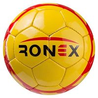 М'яч футбольний DXN(YW) Ronex(HUM), жовтий/червоний. Розпродаж!