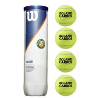 М'яч тенісний Wilson ROLAND GARROS ALL CT 4 BALL, 4шт.