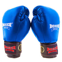 Боксерські рукавички Boxer Profi ФБУ, 12oz, синій.