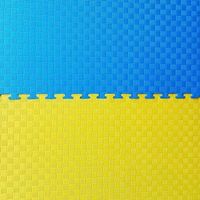 Мат "ластівчин хвіст" 1мх1мх30мм, жовто-синій. 
