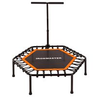 Фітнес батут із ручкою, 40" (101см) IronMaster, чорний.