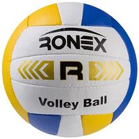 М'яч волейбольний Ronex Orignal Grippy "R" жовтий/білий/синій. Знижка на ящик.